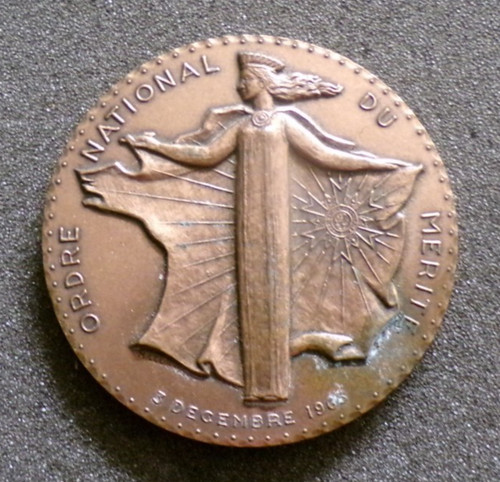Medaille ordre national - ordre, du