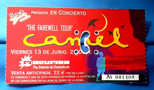 Ticket billet place concert - billet,