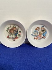 Vintage Raggedy Ann And Andy Baby Bowls c1969