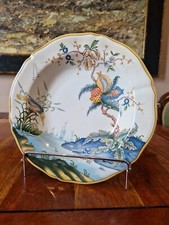 Sublime Assiette Creuse  En Faience De  Gien Modèle Caraibes