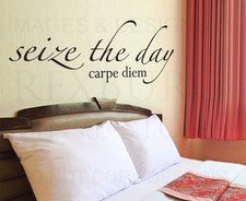 Wall Decal Sticker Quote Vinyl Art Letter Adhesive Seize the Day Carpe Diem IN22