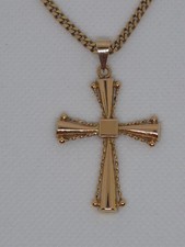 PENDENTIF CROIX ANCIENNE OR 18