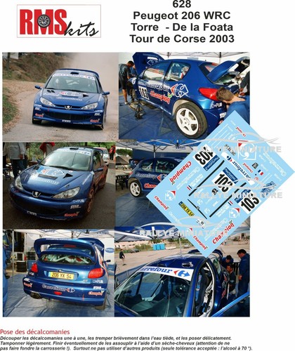 Decals ref 0628 peugeot - decals, 1/43