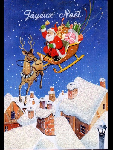 Traineau pere noel en - traineau,