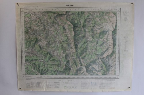 Ancienne carte ign dieulefit - carte,