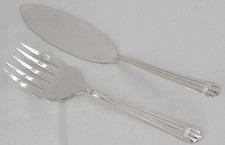 Christofle Aria, couvert de service à poisson, 2 pièces, couteau + fourchette.