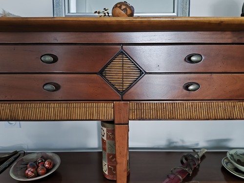 Console commode en merisier - console,
