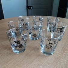 Lot de 8 Verres Publicité