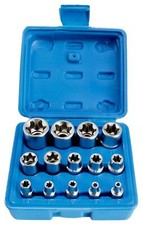 Coffret douilles Torx femelles E4 à E24 E-TORX 1/4 "3/8" et 1/2 "