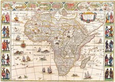 Carte Afrique Vintage Art