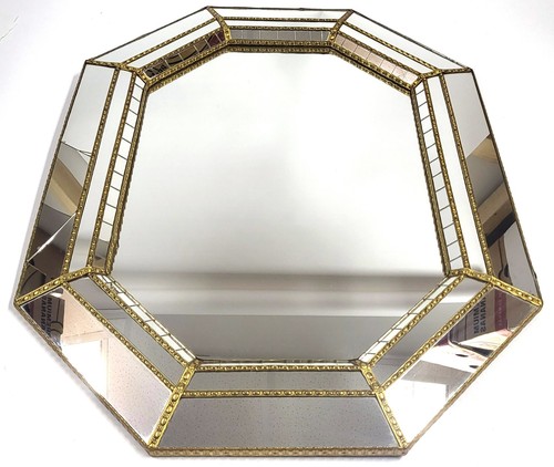 Miroir murale octagonal - murale,