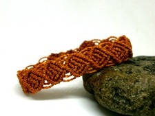 Bracelet macramé diamant - bracelet, "