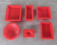 Plastic 2000 Ceji LOT 6 MOULES pour compléter jeu jouet vintage ancien inclusion