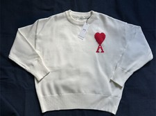 Pull Ami Paris Blanc / Rouge