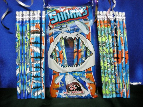Shark pencils party - 24,