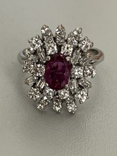 6770- Bague Or Gris Saphir