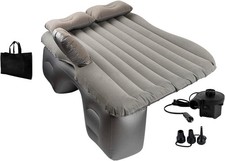 Matelas gonflable pour voiture EDIESI avec pompe 12 V gris 140 x 80 cm