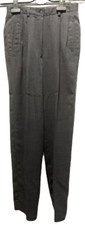 EMPORIO ARMANI Tailleur Veste Pantalon Crêpe de Laine Léger Carreau Bleu foncé