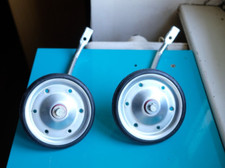 Vintage Cycle Acier Panier Paire STABILISATEUR Roues Dur Vélo Enfant 103 mm 1970