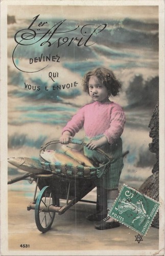 1er avril enfant avec - avril,