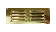 Bulk Hardware BH00510 Grille d'aération à persiennes Laiton Poli 229 x 77 mm