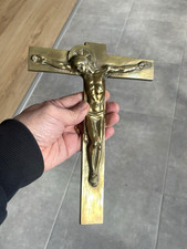Grand crucifix bronze - crucifix,