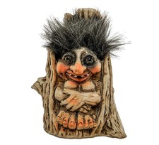 Troll Nyform 222 En Tronc D'arbre Original Norvégien Norway Ny Form Trolls