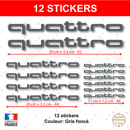 Stickers quattro gris - stickers,