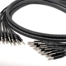 Van Damme Digitour Noir Series Multicore Tissé Symetrique Trs Jack