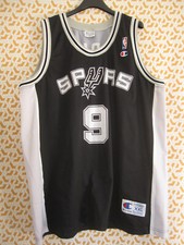 Maillot basket SPURS Parker #9 Champion USA Jersey NBA Vintage shirt - XXL