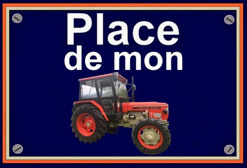 Plaque place mon - ",