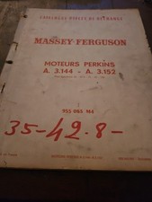 Catalogue De Pièces De Rechange Massey Ferguson Moteur Perkins A .3 .144 _ A . 3