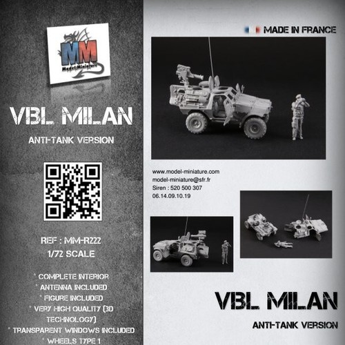 Vbl milan 1 - (anti-tank, ),