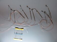 A570 Lot Ho 10 Lampadaires Simple Miniature en Métal Eclairage H 7.8 cm 1:87