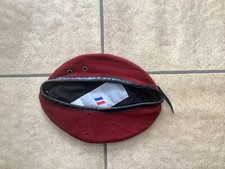 BERET ROUGE PARACHUTISTE FRANCAIS TAILLE 55 OCCASION N°2