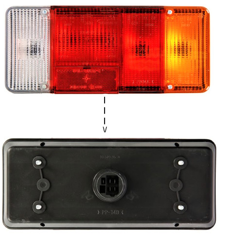 Feu lampe arriere droite - 1x,