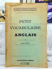 PETIT VOCABULAIRE ANGLAIS