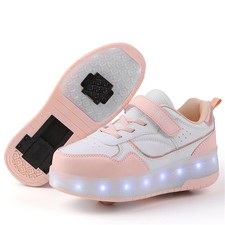 Chaussure a Roulette pour garçons et Filles Basket Lumineuse Roller Retractab...