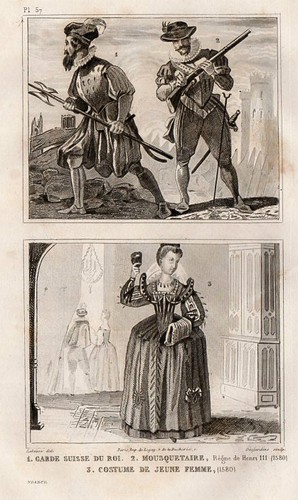 Costumes regne henri iii garde - costumes,