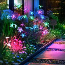 Lampe Solaire Lampadaire Pointe de Jardin Fleur Balcon Arbre Coloré LED H 60 CM