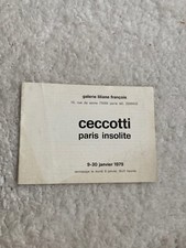 CECCOTTI PARIS INSOLITE 9-30 JANVIER 1979 - texte Jean-Jacques LEVEQUE