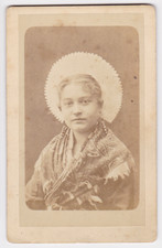 Photo CDV Courguinoise de Boulogne-sur-mer 1880 regionalisme tenue folklorique