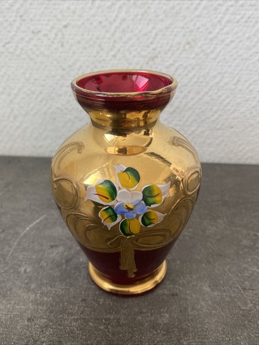 Ancien petit vase rouge - ancien,