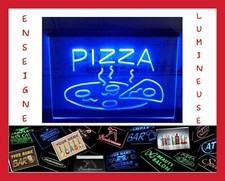 PANNEAU LUMINEUX RESTAURANT ENTRÉE OUVERT COMMERCE PIZZA LED ENSEIGNE NEON LAMPE