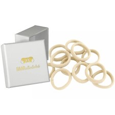 Lot de 10 élastiques extra doux Beige clair 4 cm avec boîte de rangement coul...