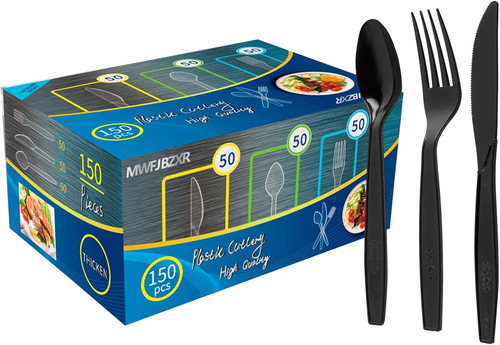 150 couverts plastique - 150,