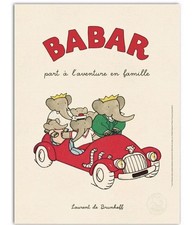 BABAR  Part En Famille  AFFICHE POSTER Officielle 30x40cm 