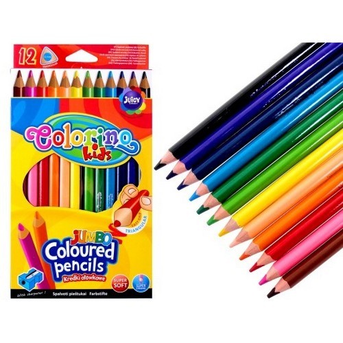 Kredki ołówkowe kolorów - ołówkowe, 12
