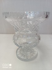 Grande coupe ancienne en cristal taille vase