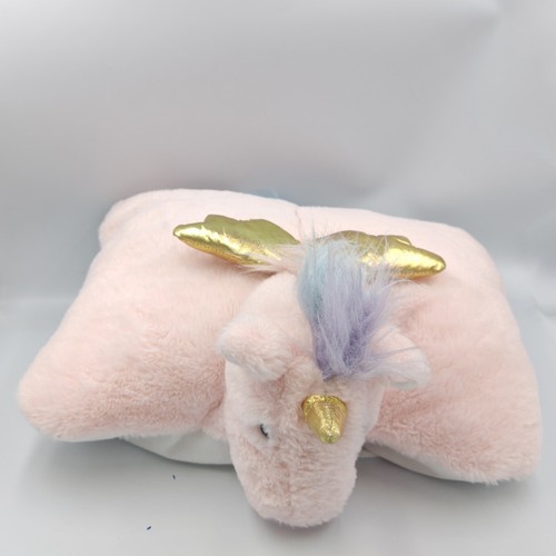 Coussin peluche licorne - , rose